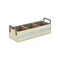 Contemporary Home Living 13.25" Rustic White Handmade Storage Caddy